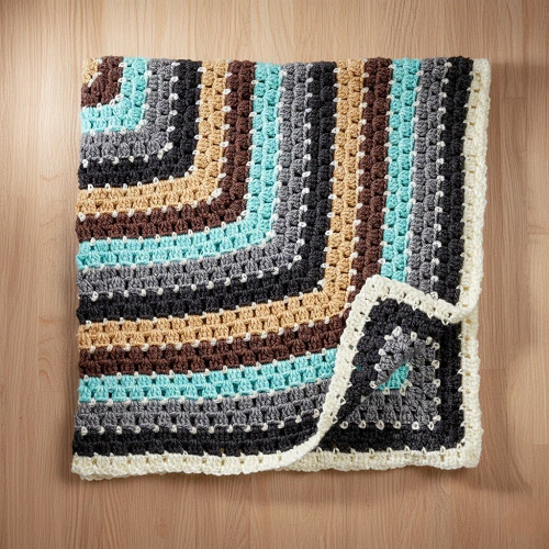 Crochet Baby Blanket Squared Pattern