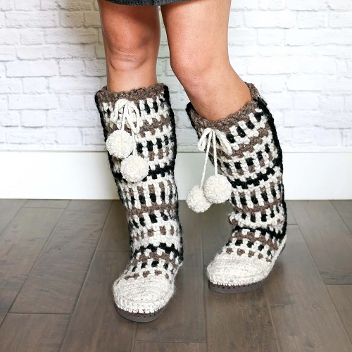 Crochet Ugg Slippers and Boots Free Patterns