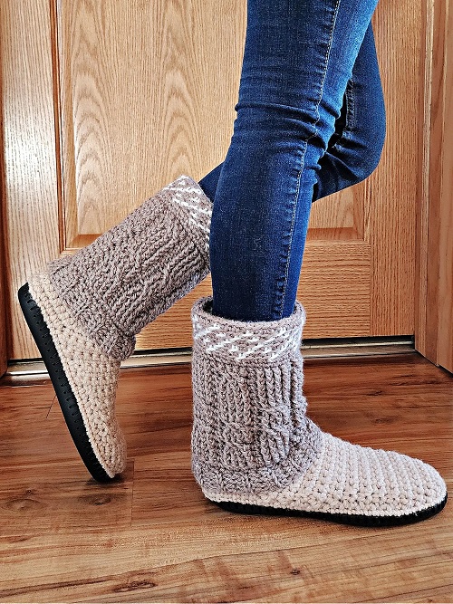 crochet slippers