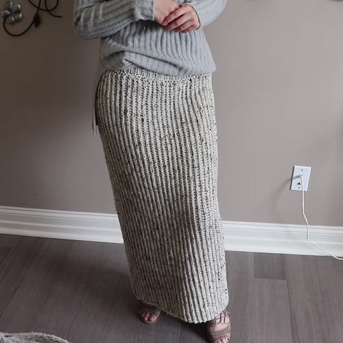 Crochet Beginner Long Skirt