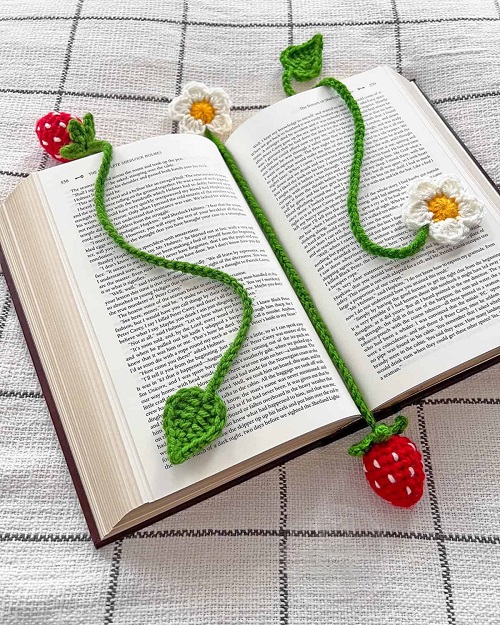 Strawberry bookmark