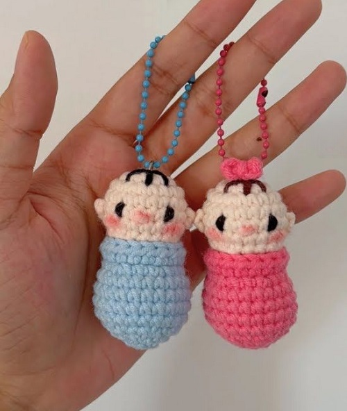 crochet baby shower favors free patterns 1
