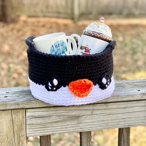 Penguin Gift Basket – Crochet Pattern