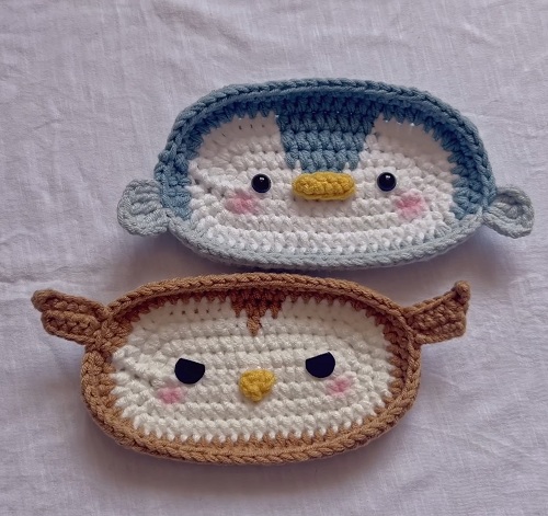 How to Crochet Penguin & Owl Glasses Holder | Cute & Easy Crochet | Free Pattern Tutorial 🐧