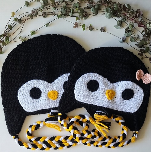 Penguin Earflap Beanie