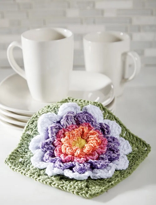 Full Bloom Dishcloth