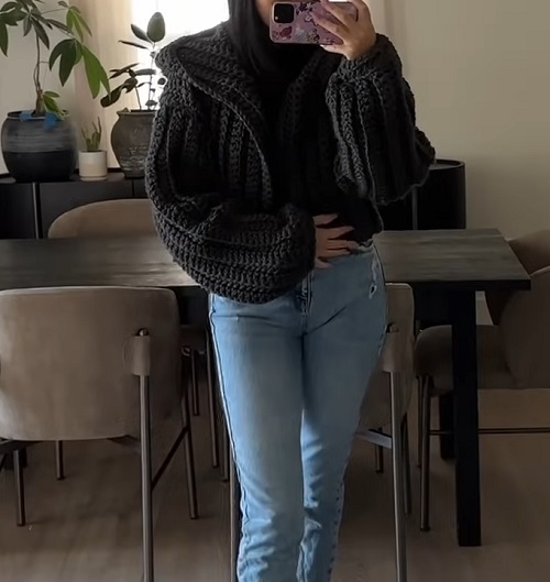 Crochet Oversized Hoodie Free Patterns for Beginners 1