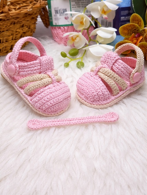 Crochê para Bebê: Sandália Estilo Crocs – Receita Completa 10cm