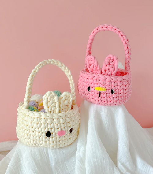 Crochet Spring Basket Free Patterns 1