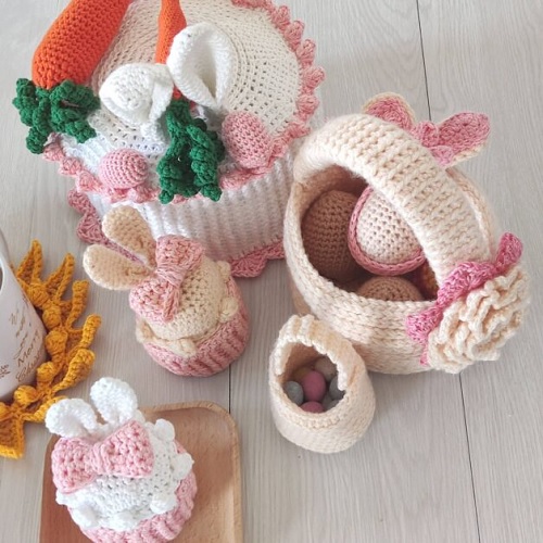 Crochet Spring Basket Free Patterns 2