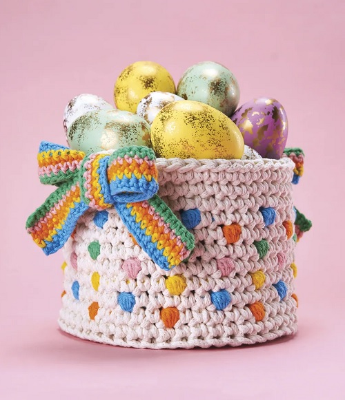 Crochet Spring Basket Free Patterns 4