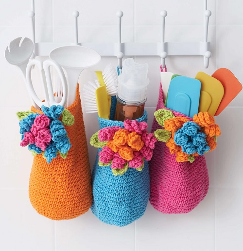 Crochet Spring Basket Free Patterns 7