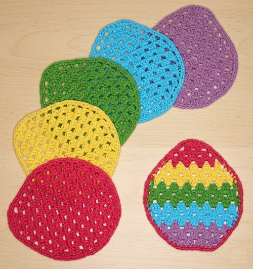 EASTER EGG GRANNY WASHCLOTH
