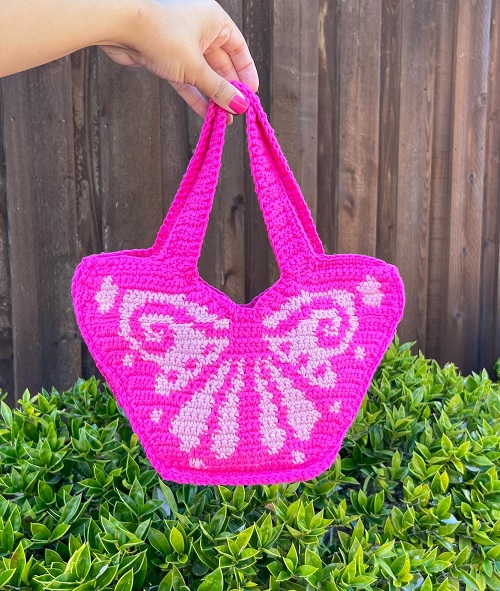 8 Crochet Butterfly Bag Free Patterns 7 8 Crochet Butterfly Bag Free Patterns
