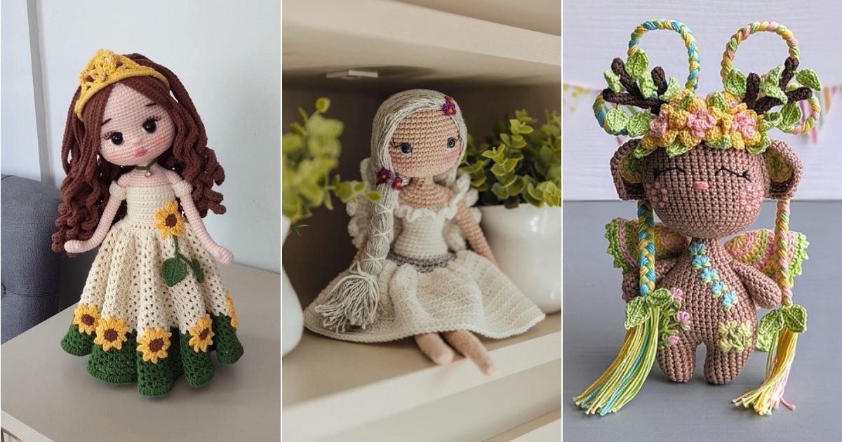 16 Crochet Fairy Doll Free Patterns