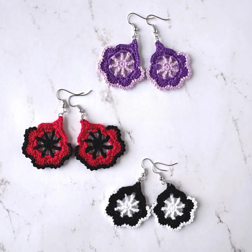 Miniature Mandala Earrings