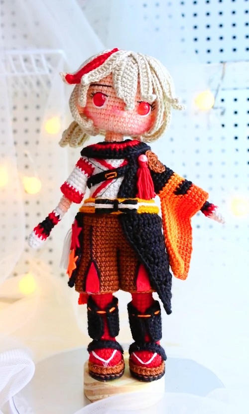 11 Crochet Genshin Impact Free Patterns 3 #52 | Kazuha Genshin Impact Crochet Tutorial | DIY Amigurumi Doll tutorial | PART 3