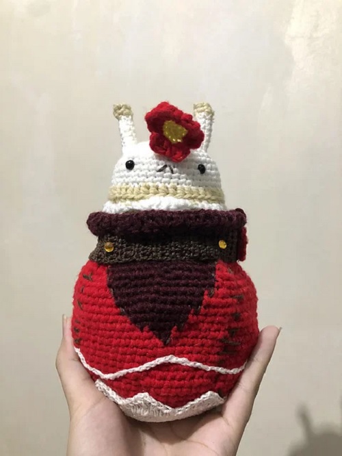 11 Crochet Genshin Impact Free Patterns 6 I don't play Genshin Impact but I crocheted Jumpty Dumpty 🐰