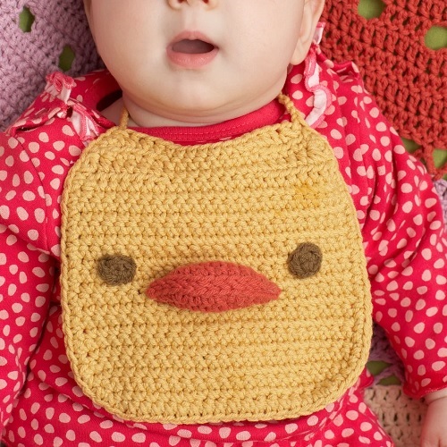 13 Animal Baby Bibs Free Crochet Patterns 13 Duckie Bib