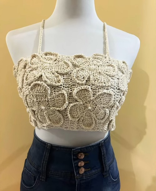 7 Crochet Floral Zara Top Free Patterns 5 Crochet floral zara top