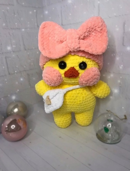 7 Lala Fanfan Duck Free Crochet Patterns 9 cute duck with bow