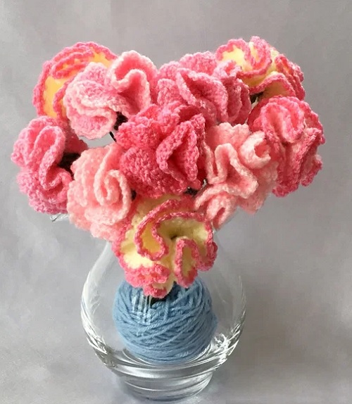 10 Carnation Free Crochet Patterns 9 Flowers Pattern for Carnations