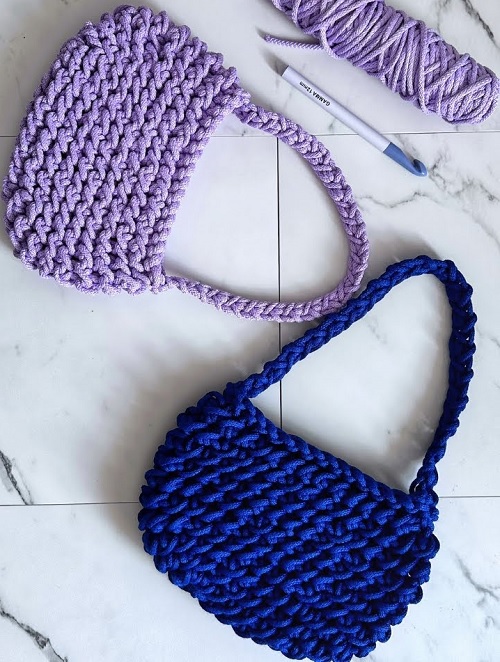 10 One Hour Crochet Bag Free Patterns 3 crochet a cute bag in one hour