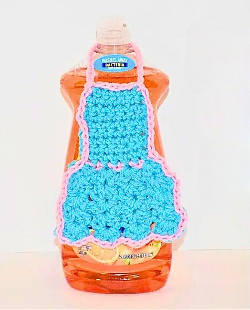 10 Dish Soap Apron Free Crochet Patterns 7 Simple Dish Soap Apron Free Crochet Patterns -1